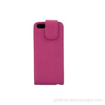 Girls Pink Flip Mobile Phone Case Cover Thin iPhone 5s Leat